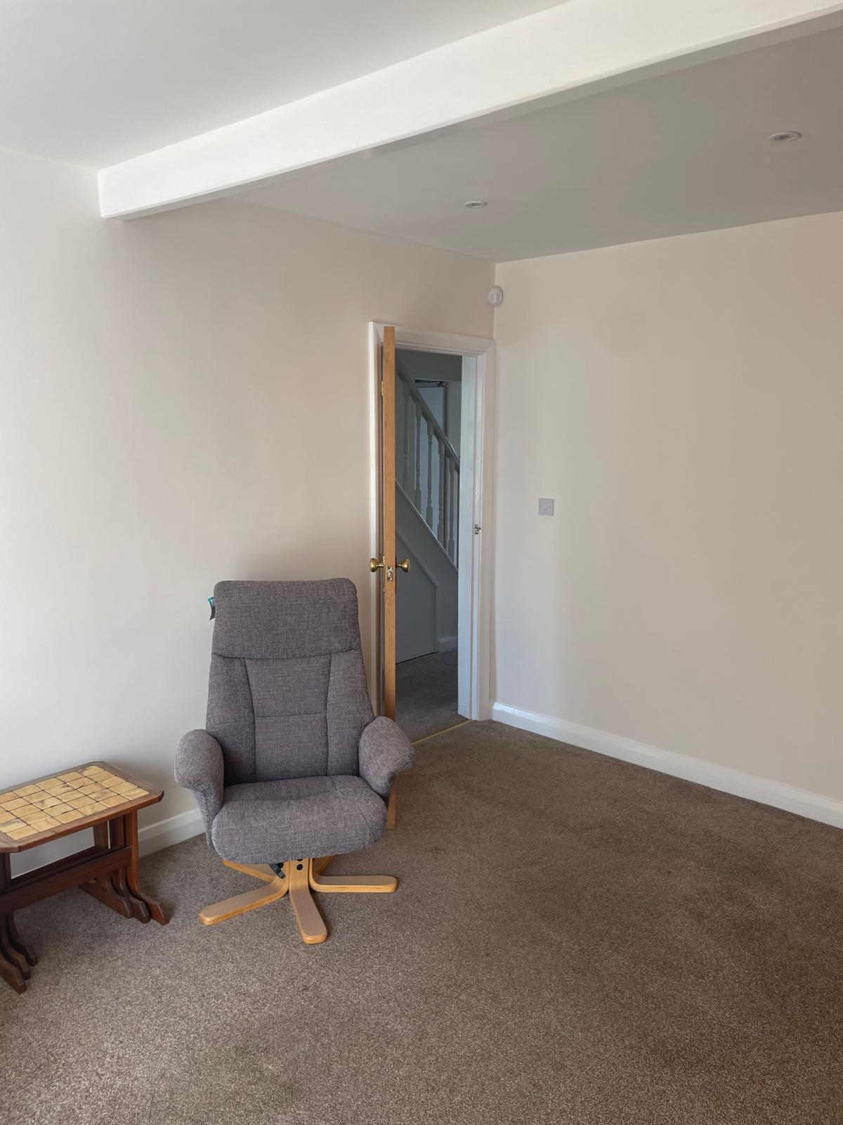 Freshly decorated living area