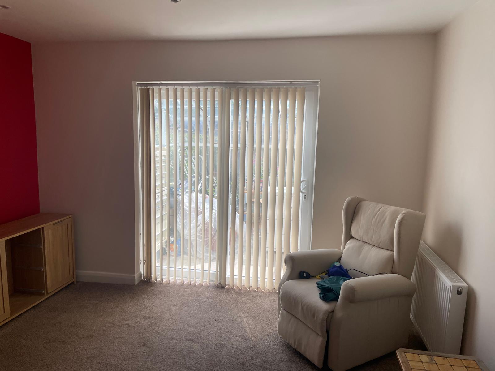 Completed decorating finish with feature wall