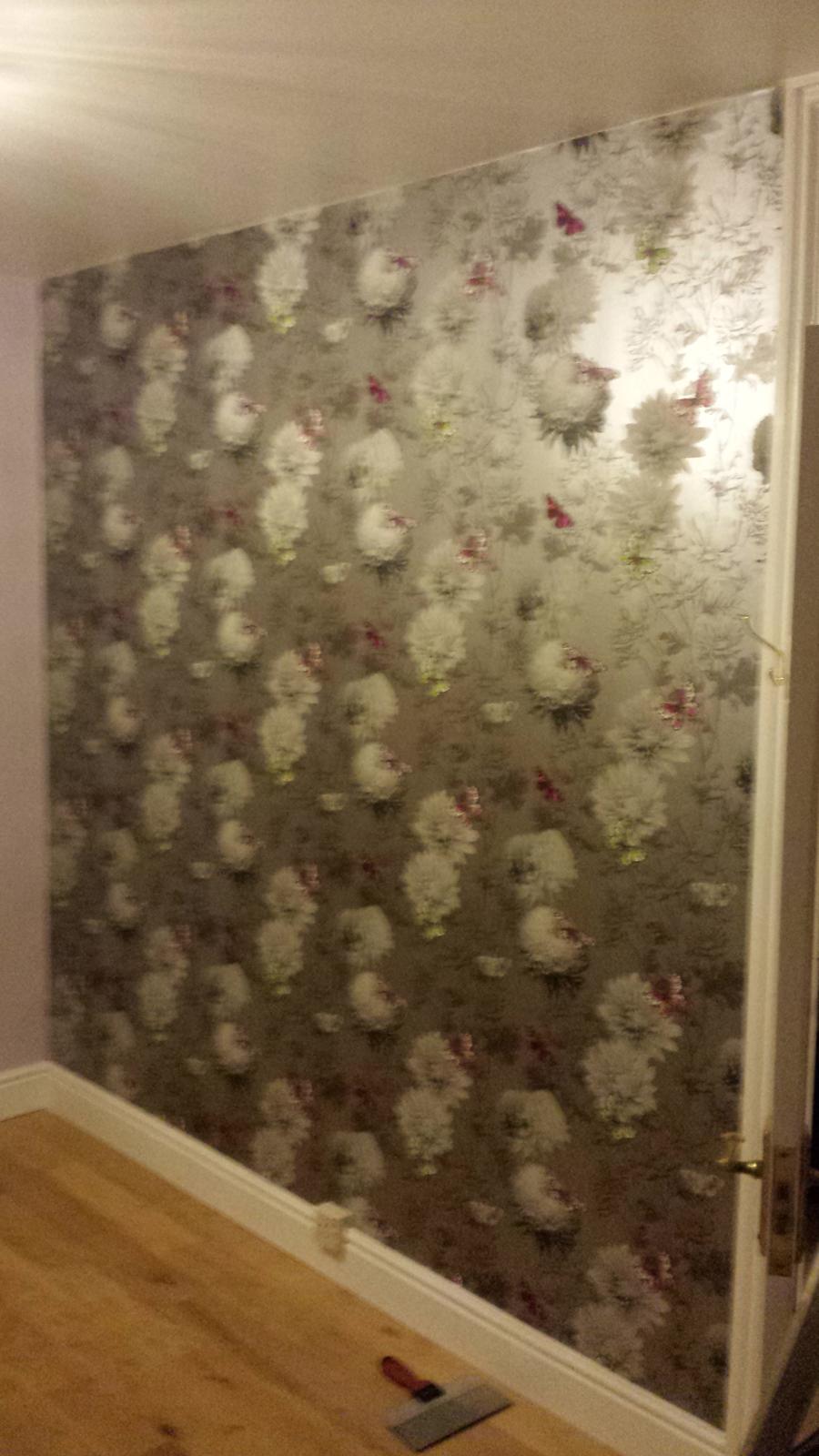 Wallpaper installation detail