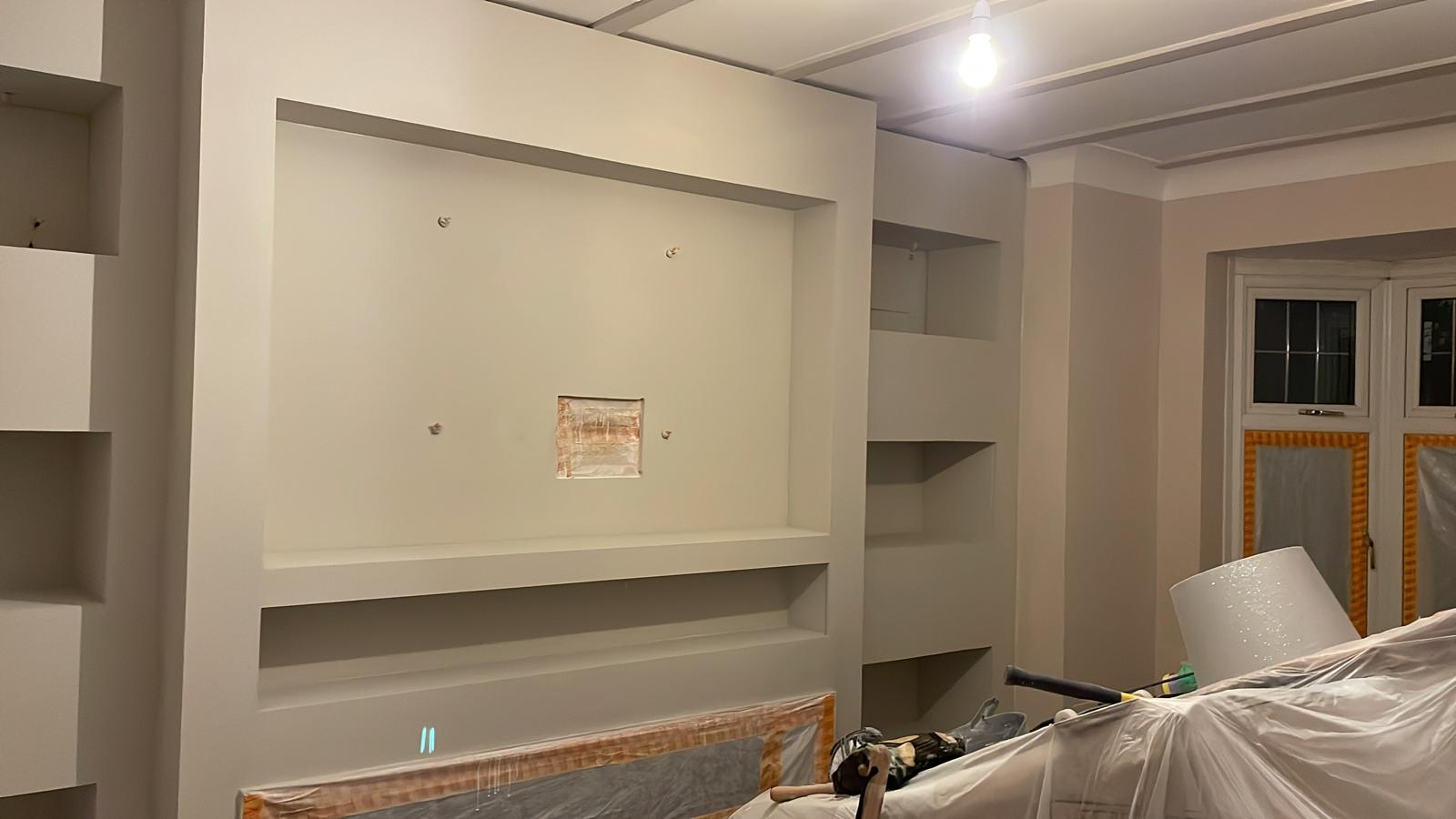 Media unit prior to fitted finish